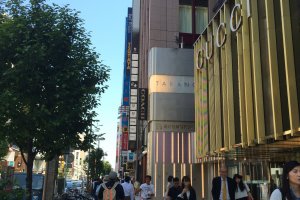 Shinjuku street culture starts from the Gucci boutique.