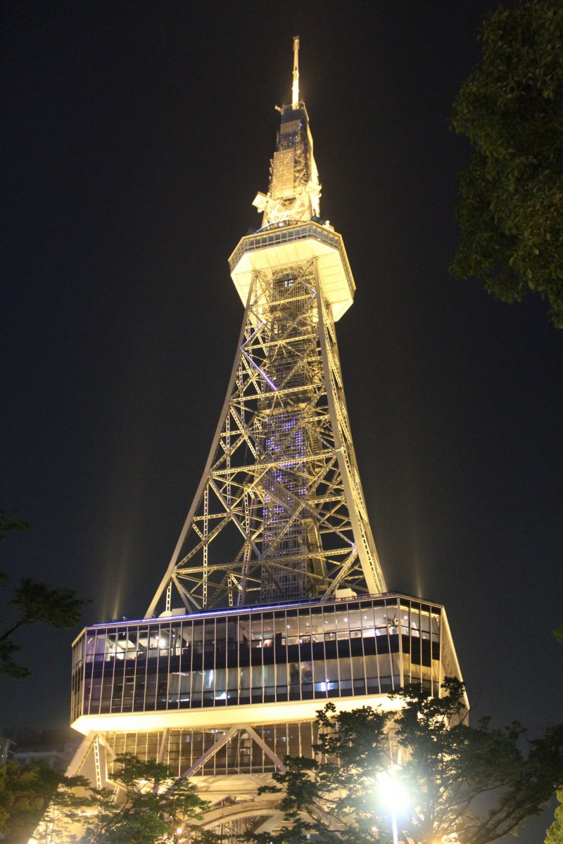 <p>Nagoya TV Tower explodes into life at night</p>