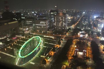 <p>The Oasis 21 changing to green and Nagoya shining bright</p>