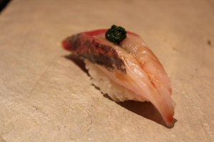 Aji (horse mackerel) - one of the most popular types of fish in Japan