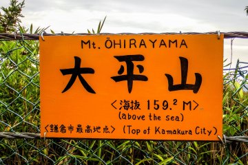 <p>The top of Mount Ohirayama</p>