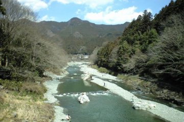 The Tama River Valley near Mitake Station