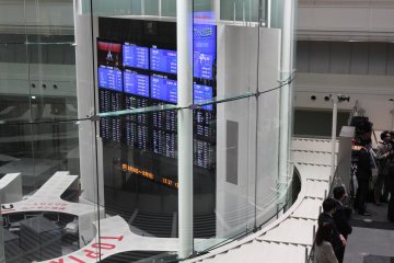 <p>The Tokyo Stock Exchange</p>