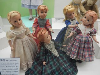 &quot;Little Women&quot; dolls from the story book of the same title. They are made of plastic