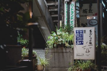 <p>Small shop with plants in Shibuya</p>