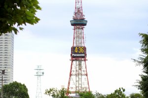 Sapporo TV Tower from Odori Park