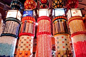 See Tanabata decorations up close, without the crowds