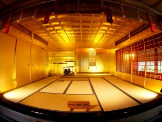 The buildings are furnished in a very traditional way. Look at all this minimalistic design used in ancient Japan.