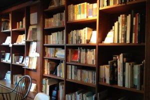 Heimat Cafe's library of over 1000 books