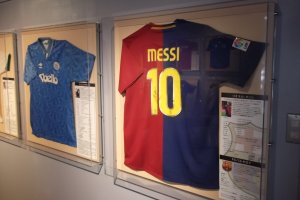 Shirts of Diego Maradona and Lionel Messi