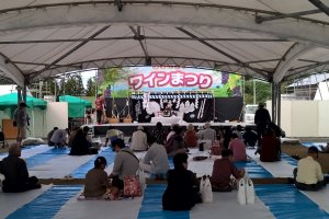 The stage for the festival ceremony