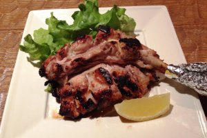 The grilled chicken was marinated with a sesame and soy base and drizzled with lemon juice. It was amazingly tender and the natural chicken juices made it a divine meal.