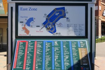 <p>Useful maps direct shoppers to various stores</p>