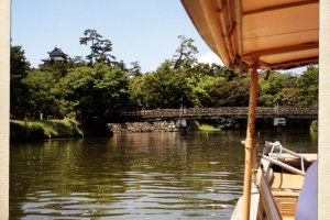 View of Matsue Castle from the Tour Boat.