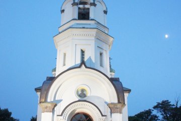 <p>The tower of Russian Orthodox Church</p>
