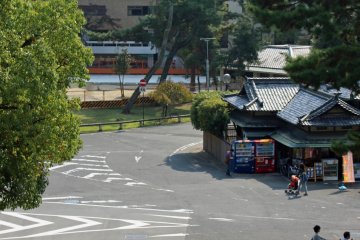 <p>The Visitor Center from Kofukuji Temple in Nara Park</p>