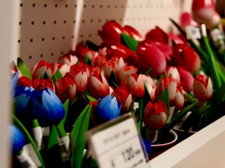 Wooden tulips that never wither
