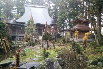 Заброшенный храм на рисовых полях