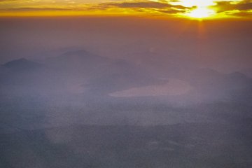 <p>Sunrise from the summit of Mount Fuji</p>
