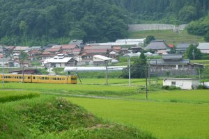 the local train heading into central Nichinan