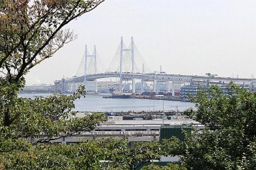 Behold the astounding view of the Yokohama Bay Bridge from the French Hill Park