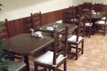 Inside the restaurant
