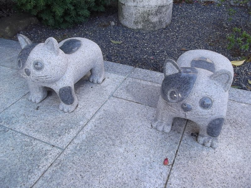 <p>Some of the many cute animal statues</p>
