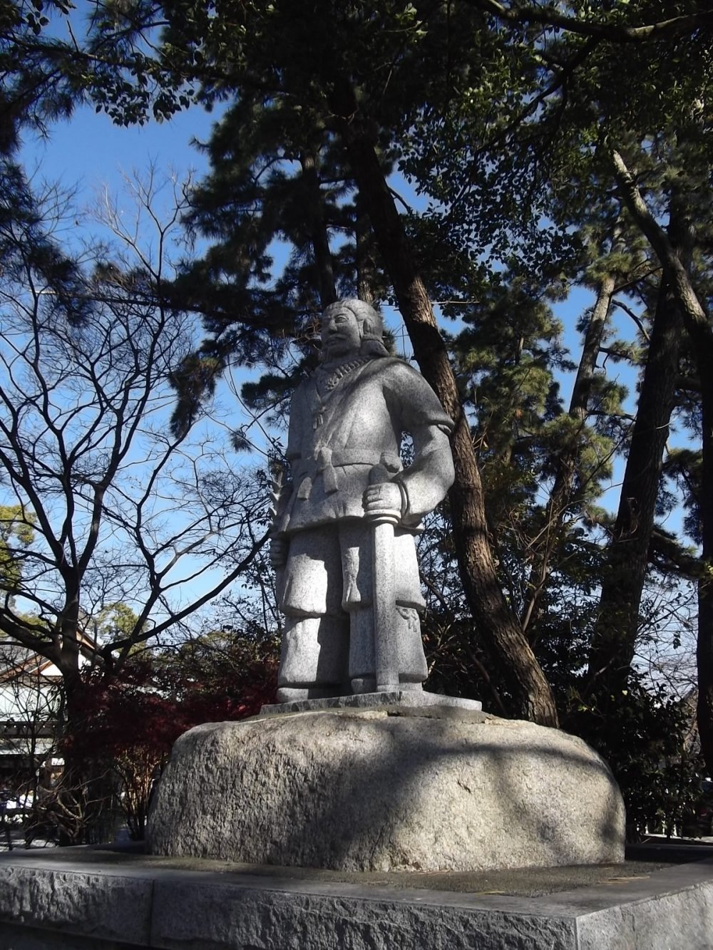 A statue in the grounds
