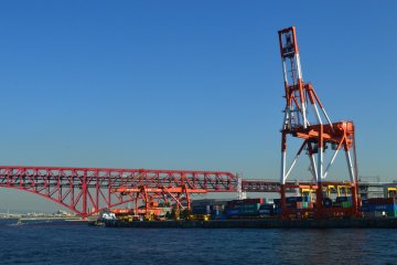 The port's heavy equipment