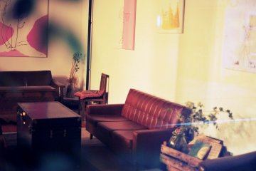 Fukadaso Cafe's cosy interior