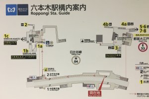 A station guide, with more detailed information