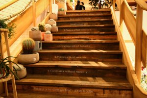Pity sayings on stairs