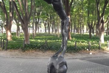 A sculpture in the park