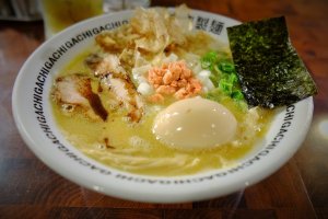 Chicken and egg ramen, my eyes were bigger than stomach here