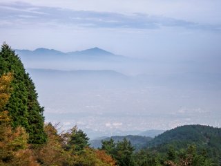  One of the first views when approaching the peak of Mount Myojin-ga-take