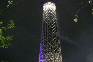 Токио Skytree и Асакуса в ночное время
