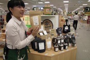 At Tokyu Hands you can find special miso and other regional delicacies