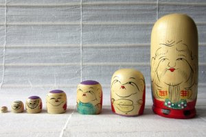 Búp bê từ bộ sưu tập đại diện cho tình bạn của người Nhật