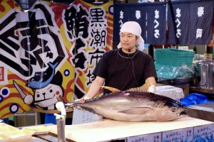 Bluefin tuna. The catch of the day at Kuroshio