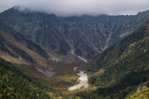 The Kamikochi Alps rarely see the sun in October