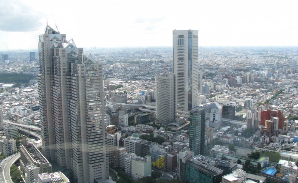 The view of Tokyo from the Metropolitan Building, Shinjuku