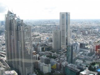 The view of Tokyo from the Metropolitan Building, Shinjuku