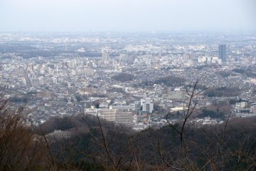 The view to Tokyo from Takaosan
