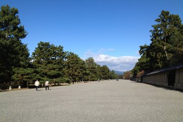 The earlier you arrive in Kyoto Imperial Palace Park, the calmer atmosphere you can get