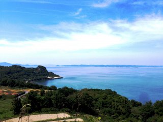 The hills and bays that frame Teshima