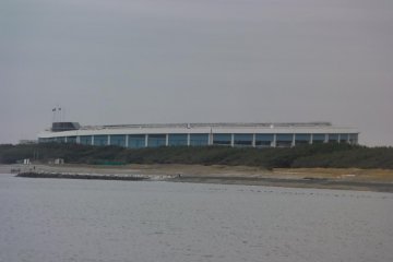 A stadium by the sea