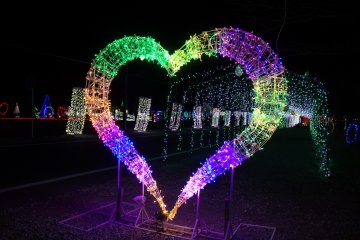 Haruna Winter Illumination event, put together by locals