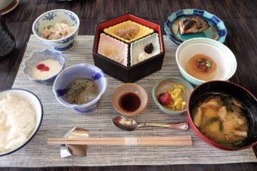 The tasty Japanese breakfast