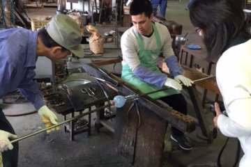 Preparation of glass blowing