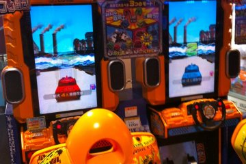 over 200 different video arcade games to choose from